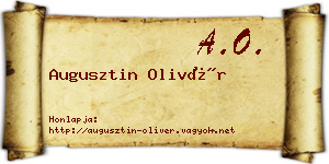 Augusztin Olivér névjegykártya