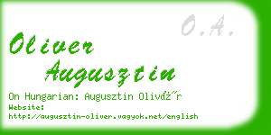 oliver augusztin business card